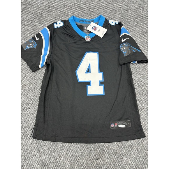 Tetairoa McMillan Carolina Panthers Nike NFL Jersey Black - Youth Kids Medium